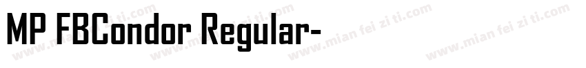 MP FBCondor Regular字体转换